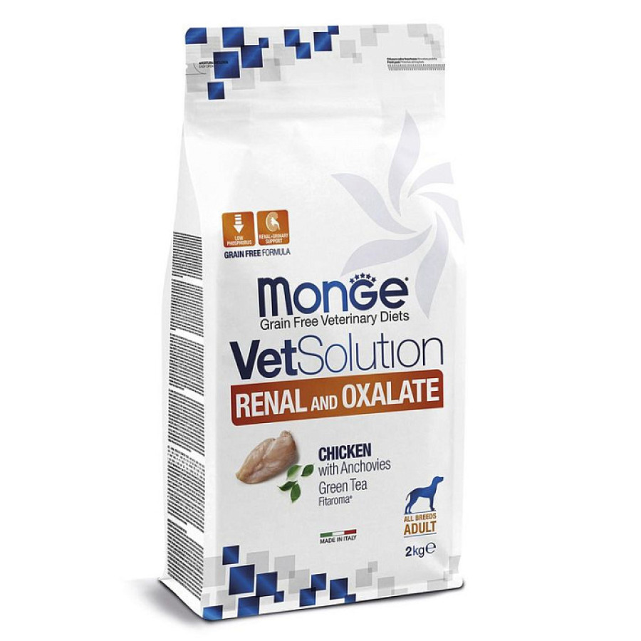 MONGE DOG VetSolution RENAL and OXALATE (2 кг) - фото