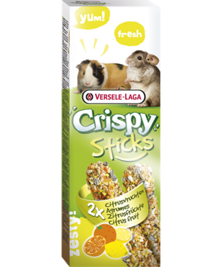 VERSELE-LAGA Crispy Sticks (2х55 г) Лакомство с цитрусовыми фруктами для морских свинок и шиншилл - фото