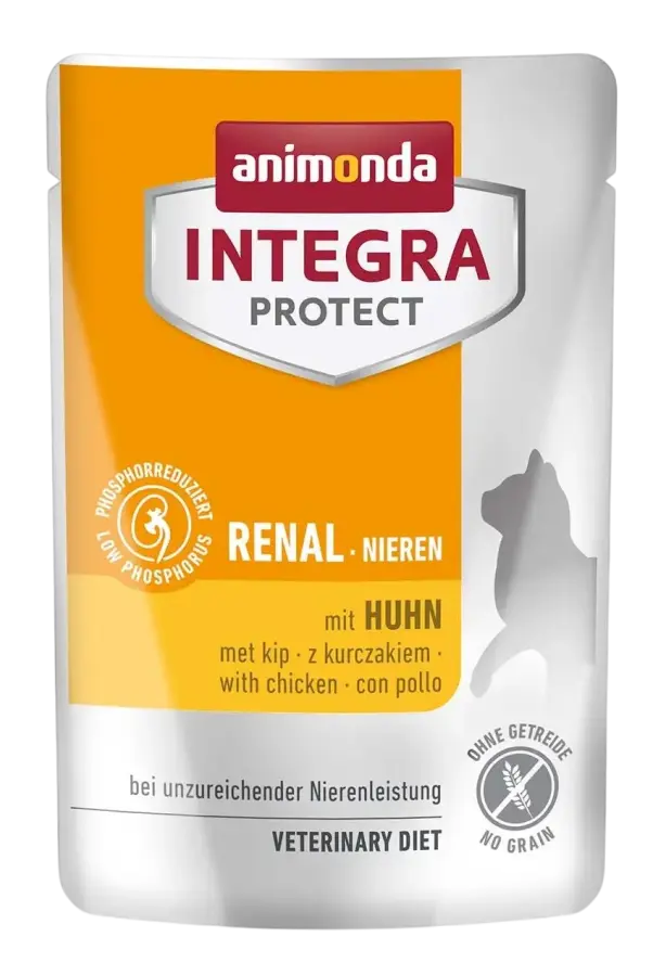 ANIMONDA INTEGRA Protect Cat Nieren / Renal (пауч 85 г) для кошек при заболеваниях почек, с курицей - фото