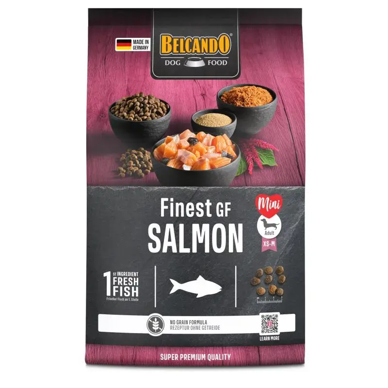 BELCANDO FINEST GRAIN-FREE SALMON (4 кг) с лососем беззерновой для взр. собак мелких пород   - фото