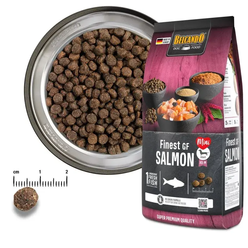 BELCANDO FINEST GRAIN-FREE SALMON (4 кг) с лососем беззерновой для взр. собак мелких пород   - фото2