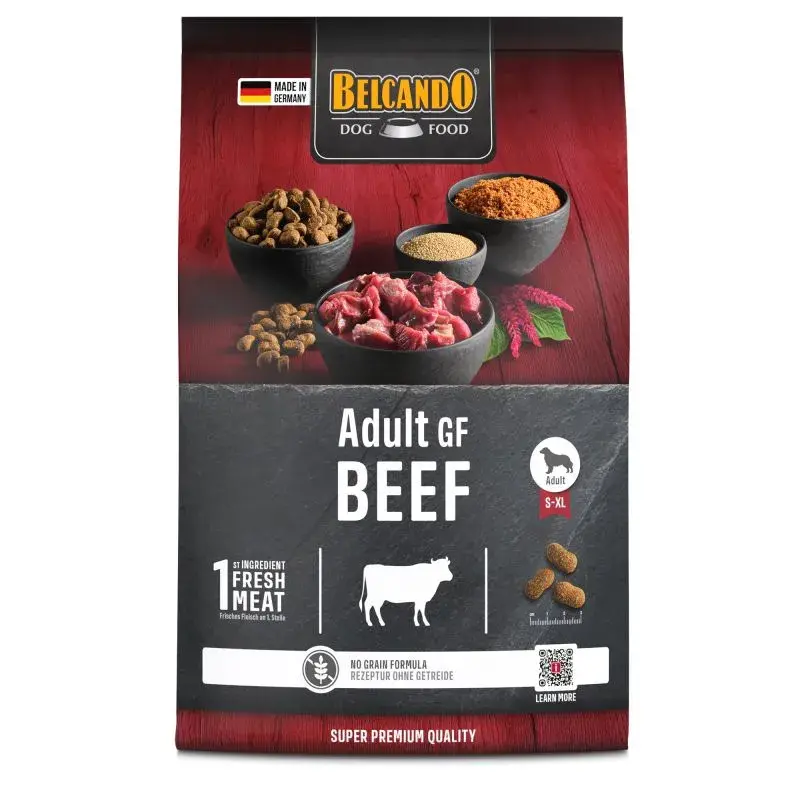 BELCANDO ADULT GF BEEF (4 кг) с говядиной беззерновой для взрослых собак - фото