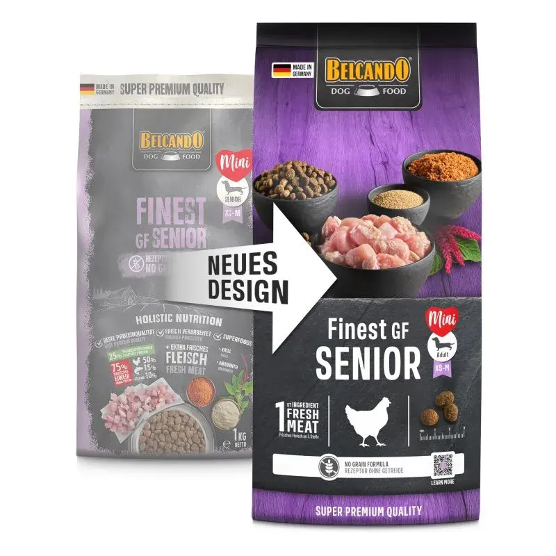 BELCANDO FINEST GRAIN-FREE SENIOR (1 кг) для пожилых собак мелких и средних пород - фото3