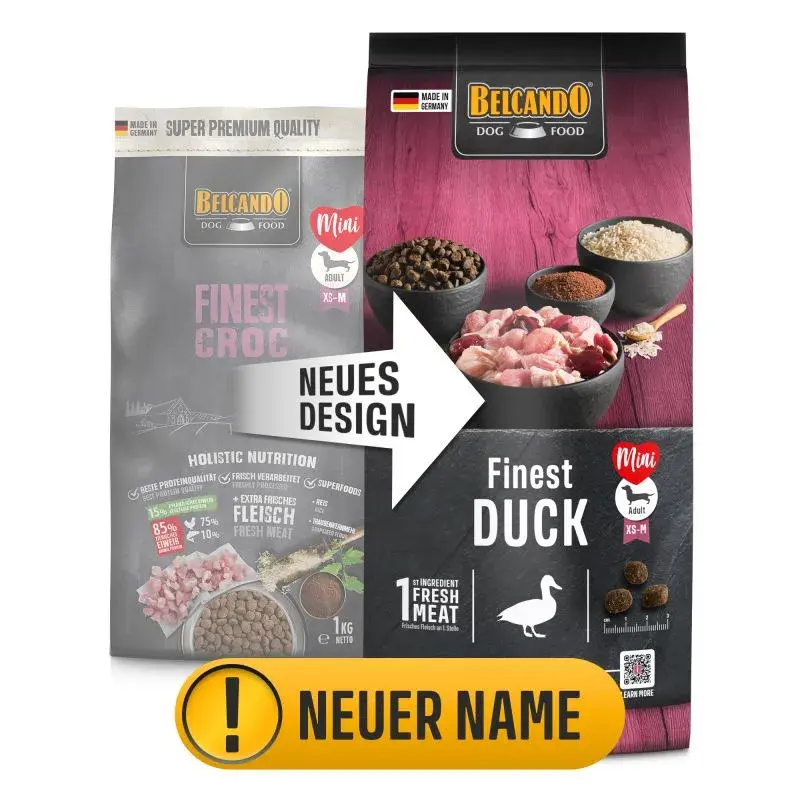 BELCANDO FINEST DUCK (4 кг) с уткой для взрослых собак мелких пород - фото2