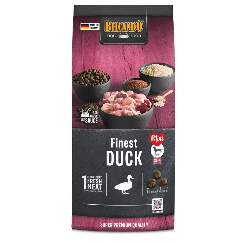 BELCANDO FINEST DUCK(1 кг на развес) с уткой для взрослых собак мелких пород - фото2