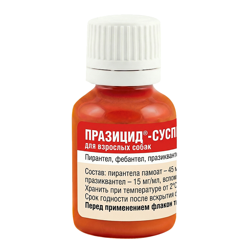 ПРАЗИЦИД - суспензия ПЛЮС для собак (10 мл) Api (Пирантел 4,5% + фебантел 4,5% + празиквантел 1,5%) - фото2