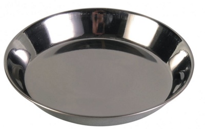 TRIXIE Stainless steel bowl Миска из нержавеющей стали, плоская (200 мл) - фото