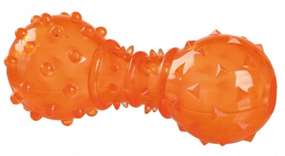 TRIXIE Snack Dumbbell, TPR Игрушка для собак, термопластичный каучук, 12 см - фото