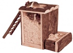 TRIXIE Play and Burrow Tower Башенка для игр и копания для малых грызунов (25х24х20 см) - фото