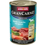 ANIMONDA GRAN CARNO ADULT (400 г) Говядина, лосось и шпинат, для взрослых собак - фото2