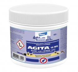 АГИТА AGITA 10 WG (Тиаметоксам) Водорастворимый гранулят для борьбы с мухами (400 г) Elanco - фото