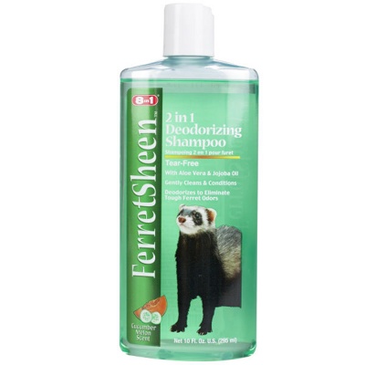 8in1 FerretSheen 2in1 Deodorizing Shampoo Гигиенический шампунь для хорьков (295 мл) - фото