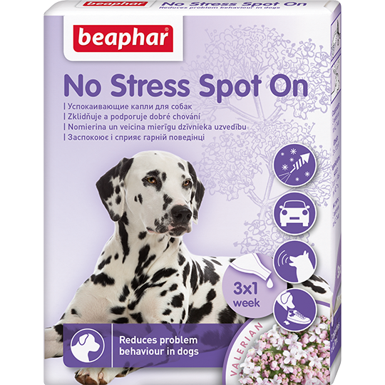 BEAPHAR No Stress Spot-on Dog (3 пипетки) Успокаивающие капли для собак - фото