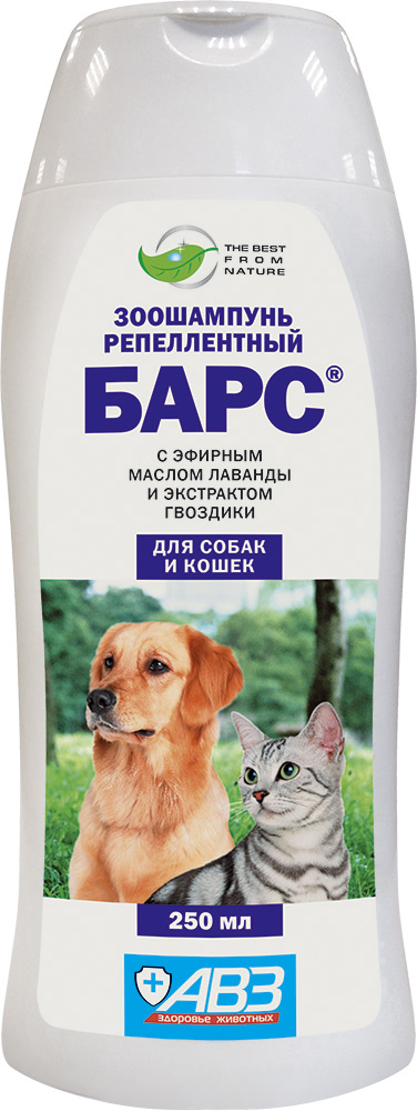 БАРС Шампунь репеллентный для собак и кошек (250 мл) АВЗ - фото