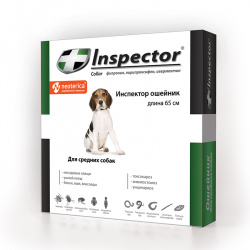 ИНСПЕКТОР (Inspector Collar) Ошейник для средних собак (65 см) Экопром-Neoterica (Фипронил + пирипроксифен + ивермектин) - фото