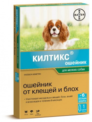 КИЛТИКС (KILTIX) Антипаразитарный ошейник для собак мелких пород (35 см) Bayer-Elanco (Пропоксура + флуметрин) - фото