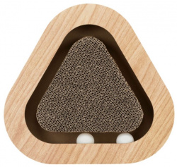TRIXIE Scratching Cardboard Игрушка-когтеточка из гофрокартона (36 × 5 × 36/36 см) - фото