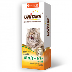 ЮНИТАБС (UNITABS) Malt + Vit paste с таурином для кошек (120 мл) Экопром-Neoterica - фото