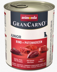 ANIMONDA GRAN CARNO JUNIOR (800 г) Говядина с индюш.сердцем, для щенков  - фото