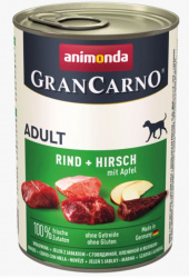 ANIMONDA GRAN CARNO ADULT (400 г) Говядина, оленина и яблоко, для взрослых собак - фото