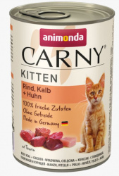 ANIMONDA CARNY® Kitten (400 г) с говядиной, телятиной и курицей для котят - фото