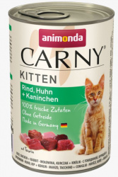 ANIMONDA CARNY® Kitten (400 г) с цыпленком и кроликом, для котят - фото