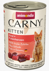 ANIMONDA CARNY® Kitten (400 г) говядина с сердцем индейки, для котят - фото