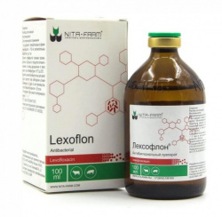 ЛЕКСОФЛОН (Левофлоксацин 15%) Раствор для инъекций (100 мл) Nita-farm - фото