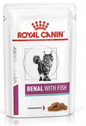 ROYAL CANIN RENAL Feline with Fish Ренал с рыбой, пауч (85 г) - фото