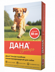 ДАНА УЛЬТРА Ошейник противопаразитарный для собак (60 см, красный) Api (Фипронил + ивермектин + пирипроксифен) SALE -50%  Срок годности: 29.02.2024 - фото