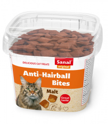 SANAL ANTI-HAIRBALL Bites Malt (75 г) подушечки с мальт-пастой, для кошек - фото