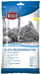 TRIXIE Bags for Cat Litter Trays, L (10 шт) Пакеты гигиенические для кошачьего туалета - фото