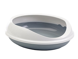 SAVIC FIGARO Tray Rim (55 х 48,5 х 15,5 см) Туалет с рамкой серый/белый - фото