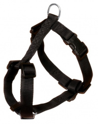TRIXIE Classic H-Harness Шлейка для собак, размер S -M (чёрный) - фото