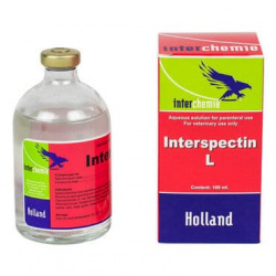 ИНТЕРСПЕКТИН-L Раствор для инъекций (100 мл) Interchemie (Спектиномицин 10% + линкомицин 5%) - фото