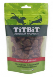 TiTBiT Подушечки с обсыпкой из рубца говяжьего (80 г) - фото