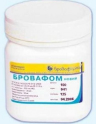БРОВАФОМ НОВЫЙ Порошок для перорального применения (баночка 100 г) Бровафарма (колистин + окситетрациклин + триметоприм) - фото