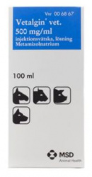 ВЕТАЛГИН (Метамизол) Раствор для инъекций (100 мл) MSD - фото