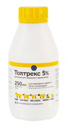 ТОЛТРЕКС 5 % Суспензия для орального применения (250 мл) Vic (Толтразурил) - фото