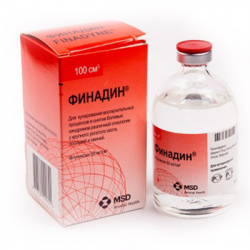 ФИНАДИН FiNADIN (Флуниксин 5%) Раствор для инъекций (100 мл) MSD - фото