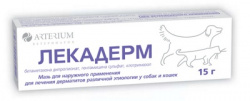 ЛЕКАДЕРМ Мазь для наружного применения (15 г) Артериум (Бетаметазон + гентамицин +клотримазол) - фото