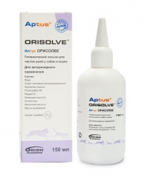 АПТУС ОРИСОЛВЕ (150 мл) Гигиенический лосьон для чистки ушей у собак и кошек OrionPharma  - фото