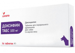 ДОКСИФИН (Доксициклин) Табс 100 мг (14 табл.) Livisto-Invesa - фото