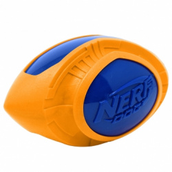NERF Мяч для регби из термопластичной резины (18 см, серия МЕГАТОН, синий/оранжевый) - фото