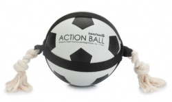 BEEZTEES Мяч футбольный с веревкой (18 см) - фото