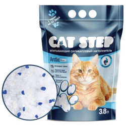 CAT STEP Blue (3,8 л) Наполнитель силикагелевый впитывающий - фото