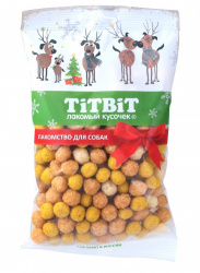 TiTBiT Новогодняя коллекция - поп-корн для собак (95 г) - фото