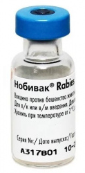 НОБИВАК РАБИЕС (NOBIVAC RABIES) Вакцина для животных, 1 фл.=1 доза MSD - фото