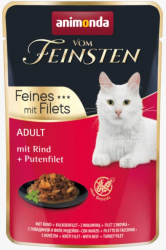 ANIMONDA Vom Feinsten - Feines mit Filets (85 г) с говядиной и филе индейки - фото