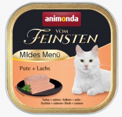 ANIMONDA Mildes Menu (100 г) индейка и лосось, для взрослых кошек - фото